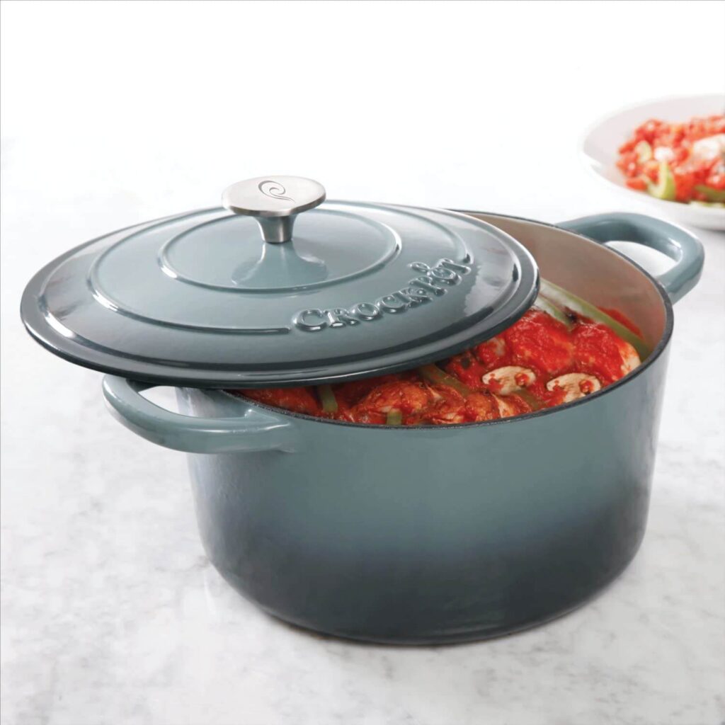 Crock Pot Artisan Round Enameled Cast Iron Dutch Oven