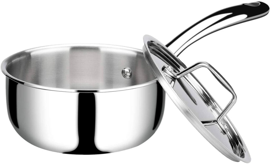 Duxtop Whole-Clad Tri-Ply Stainless Steel Saucepan