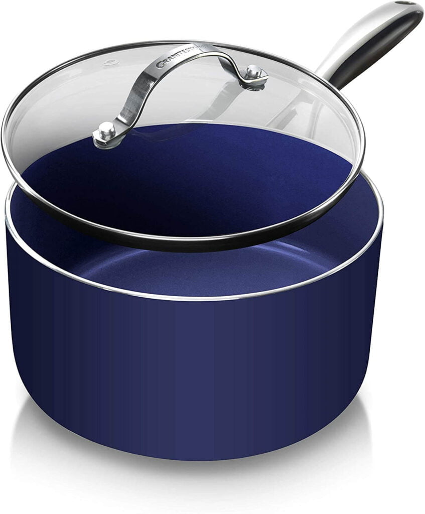 Granite Stone Diamond Classic Blue Saucepan