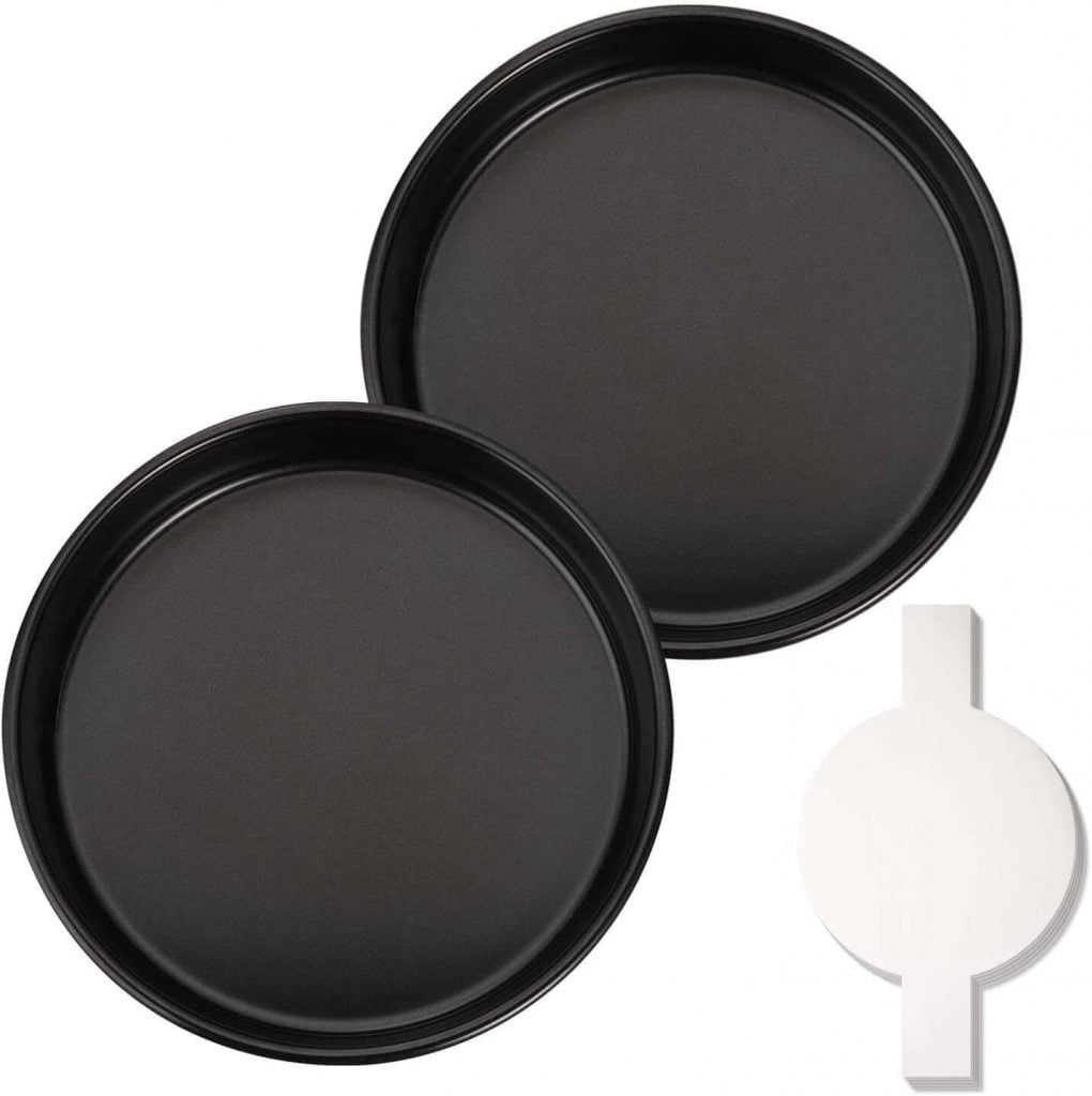 Hiware 8-Inch Round Cake Pan Set